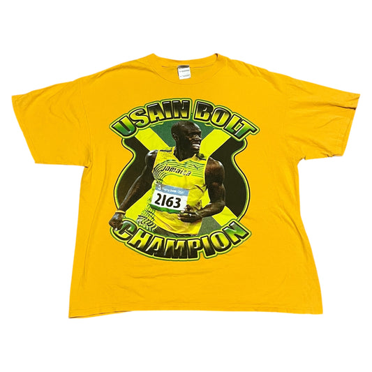 VINTAGE-ish Usain Bolt T Shirt (XL)