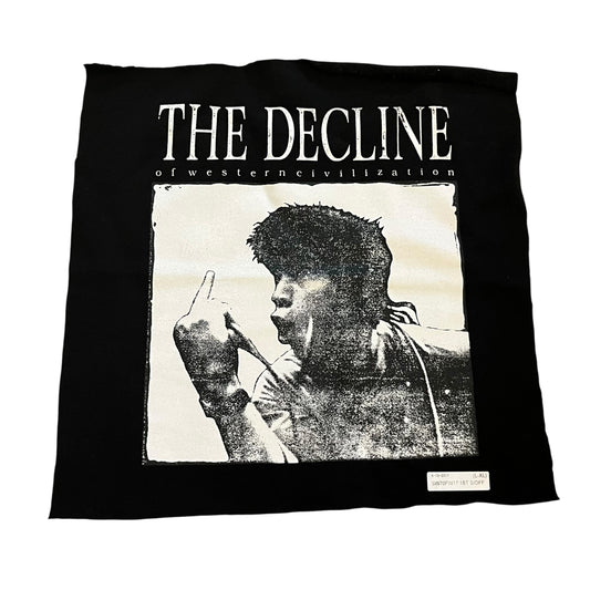 SAMPLE Supreme The Decline of Western Civilization Sample Test Print Fabric Swatch - Black (FW17)