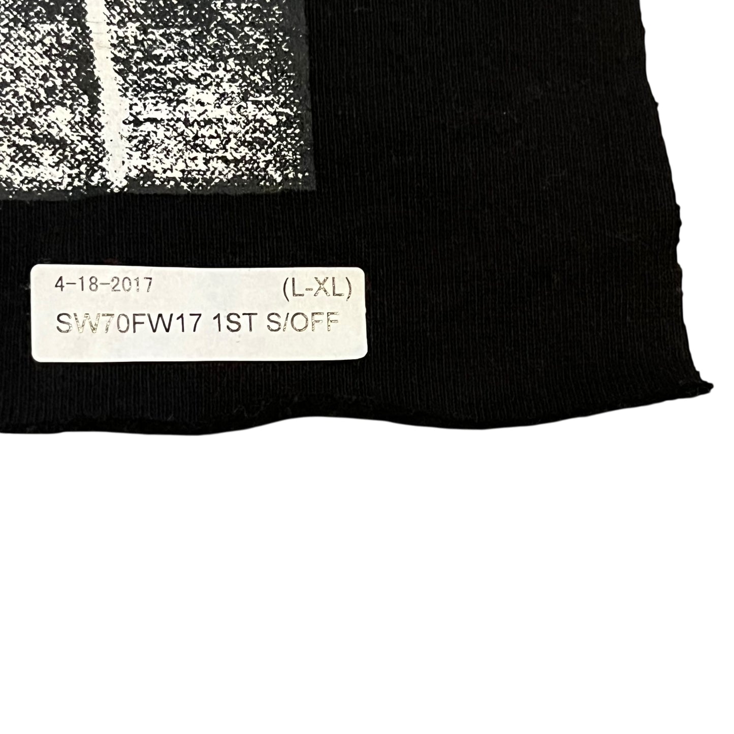 SAMPLE Supreme The Decline of Western Civilization Sample Test Print Fabric Swatch - Black (FW17)
