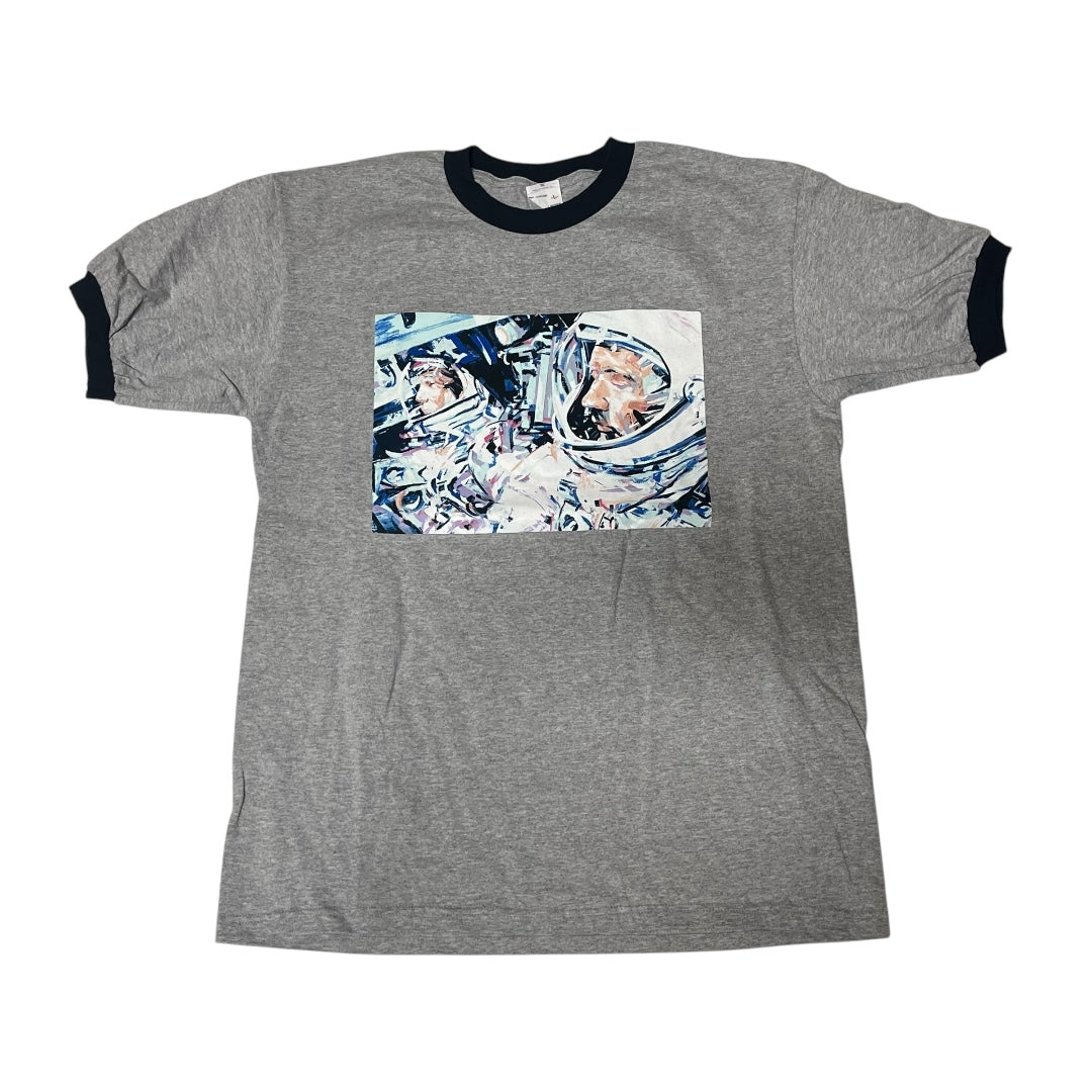 SAMPLE Billionaire Boys Club x Michael Kagan Ringer T shirt - Heather Grey (Large)