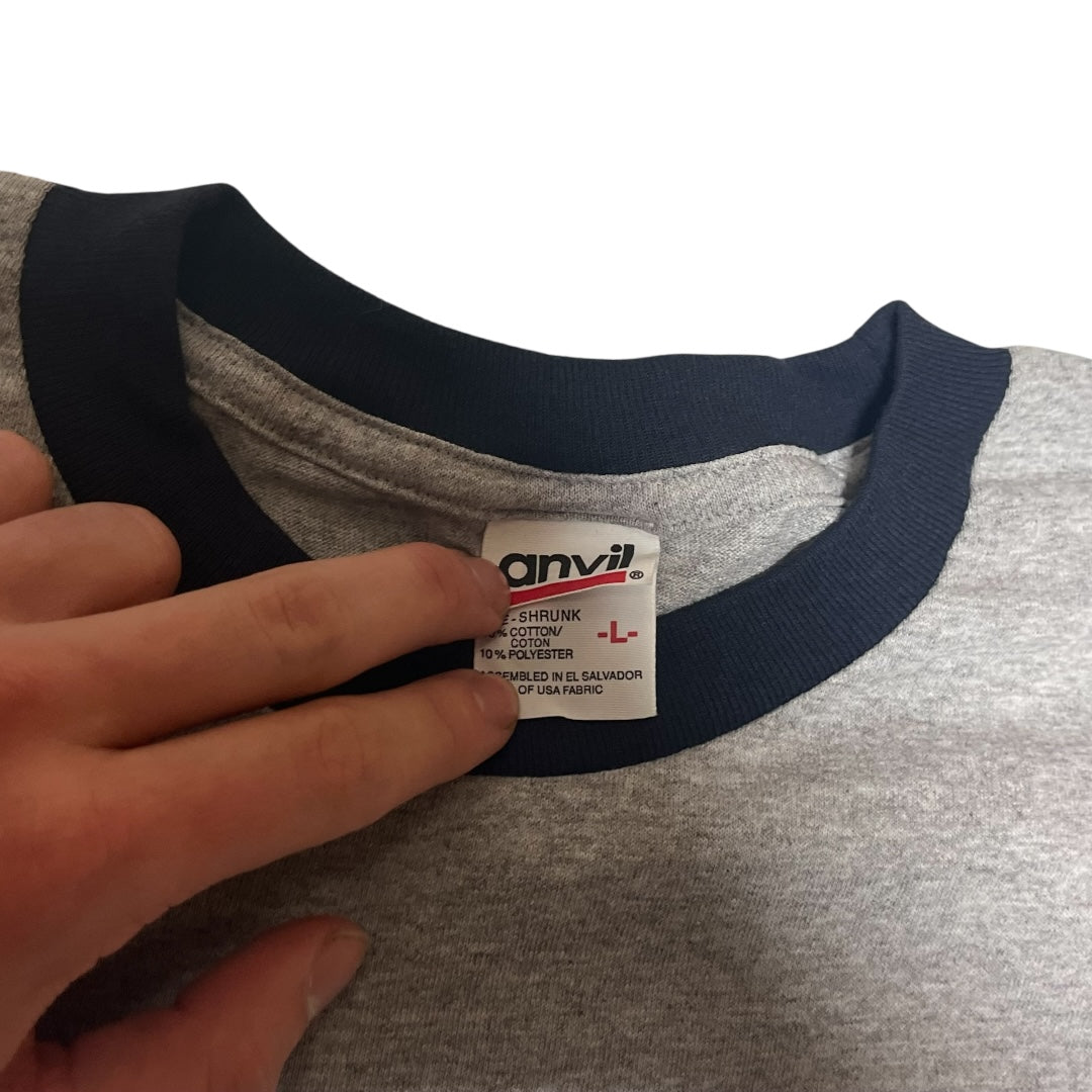 SAMPLE Billionaire Boys Club x Michael Kagan Ringer T shirt - Heather Grey (Large)