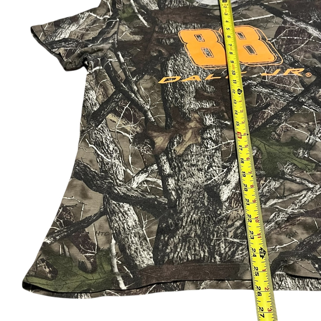 VINTAGE Dale Earnhardt Jr. Tree Camo T Shirt (Medium)