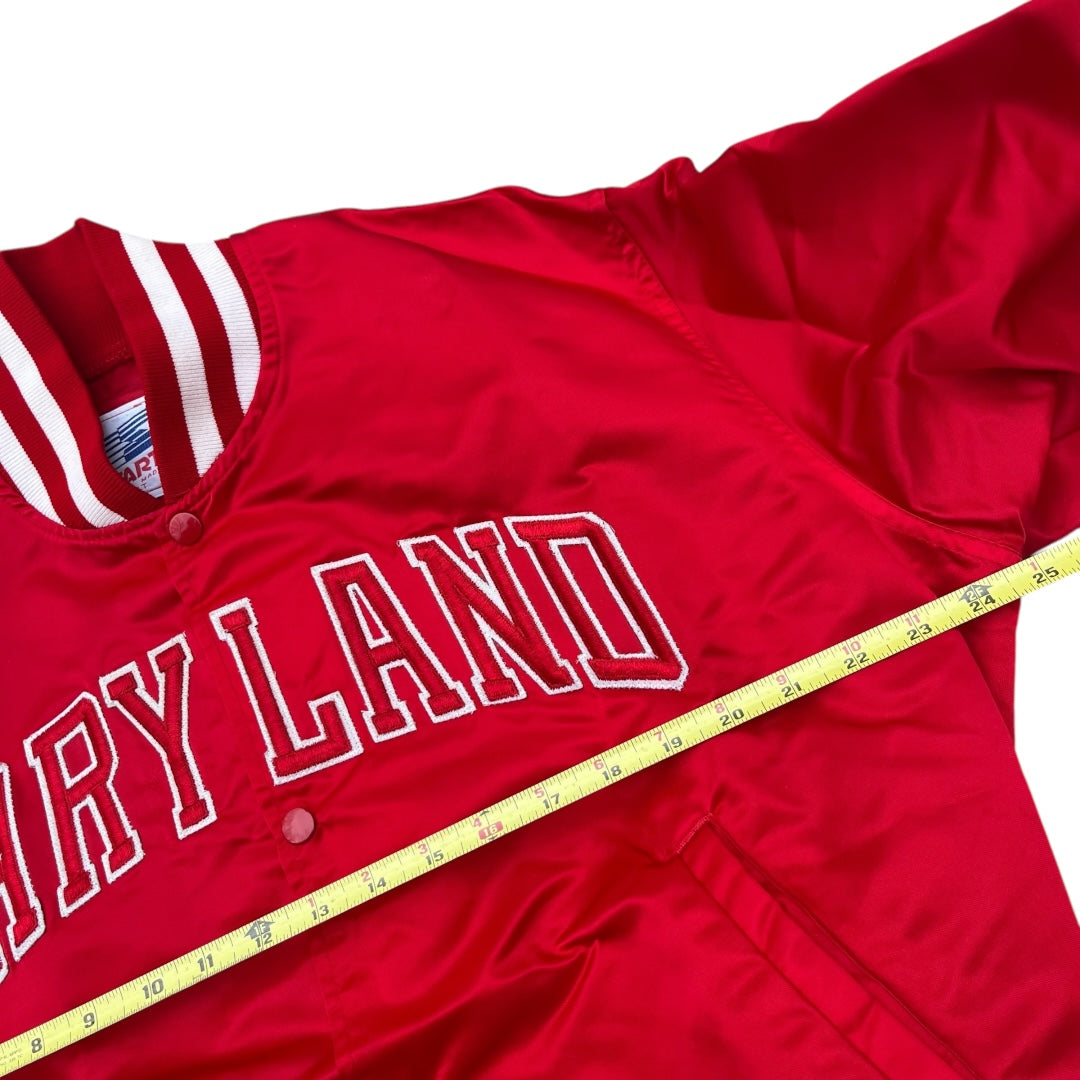 VINTAGE Starter Brand University of Maryland Satin Jacket (XL)
