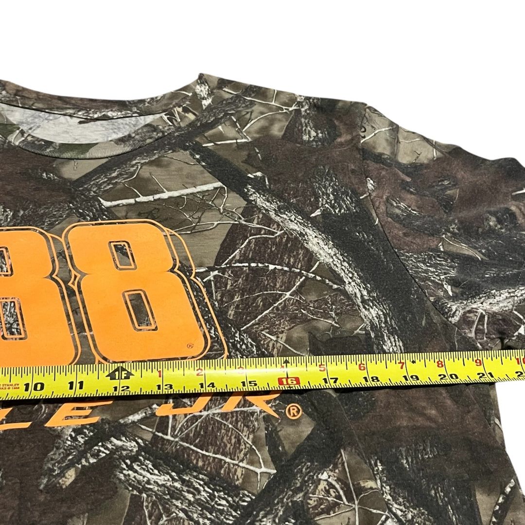 VINTAGE Dale Earnhardt Jr. Tree Camo T Shirt (Medium)