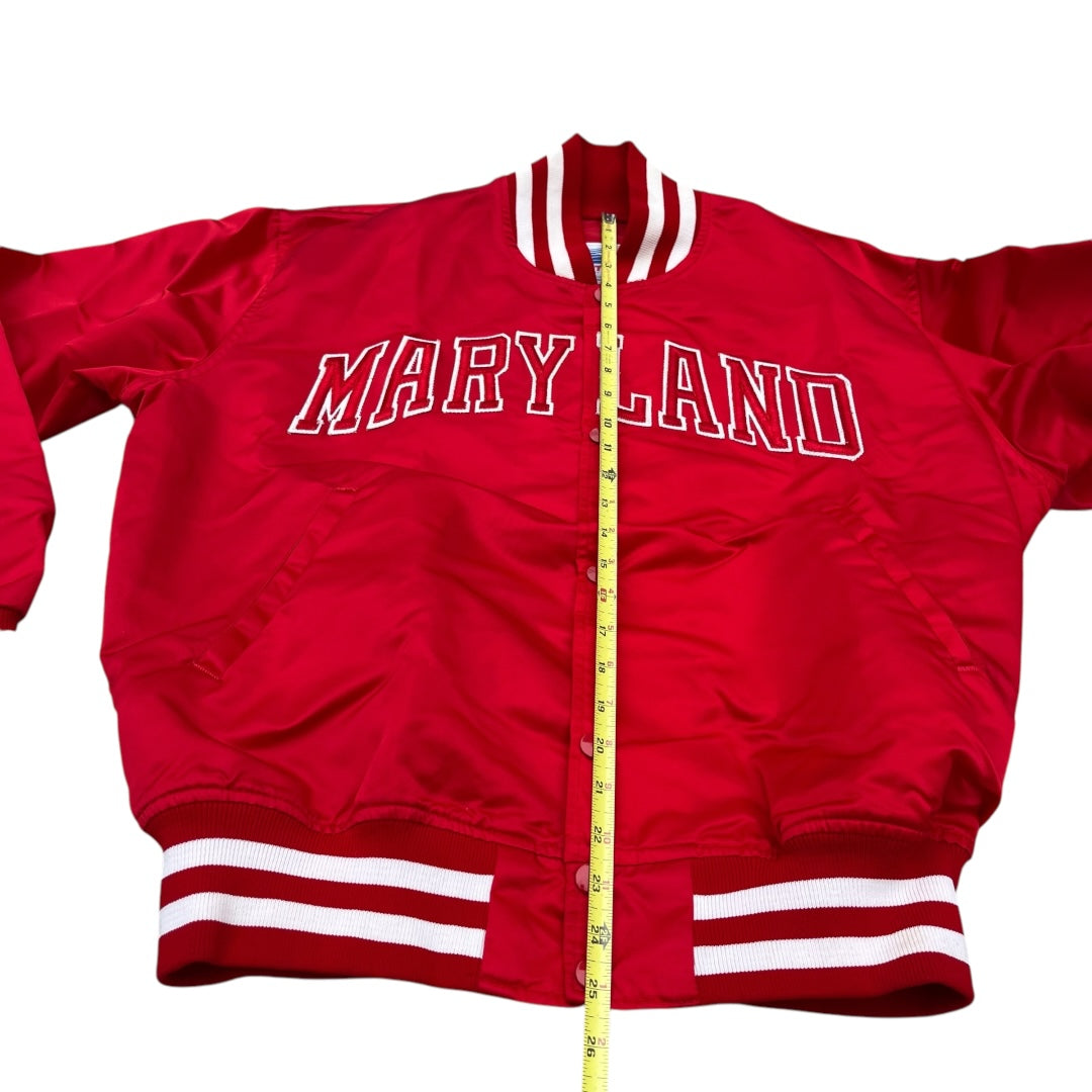 VINTAGE Starter Brand University of Maryland Satin Jacket (XL)