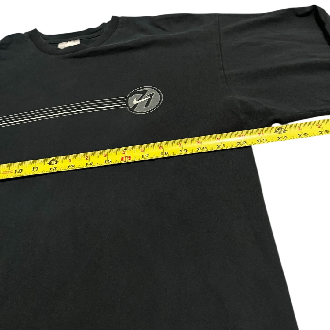 VINTAGE Nike Grey Tag Long Sleeve T Shirt (Large)