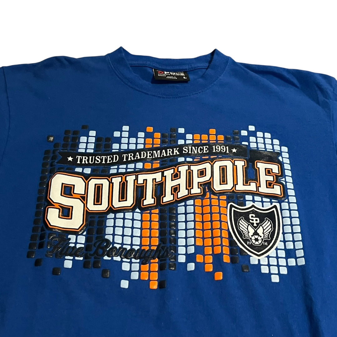 VINTAGE South Pole Grid T Shirt (Large)
