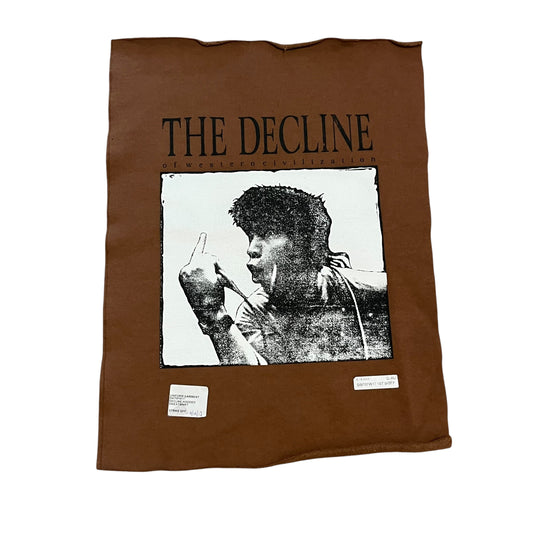 SAMPLE Supreme The Decline of Western Civilization Sample Test Print Fabric Swatch - Brown (FW17)
