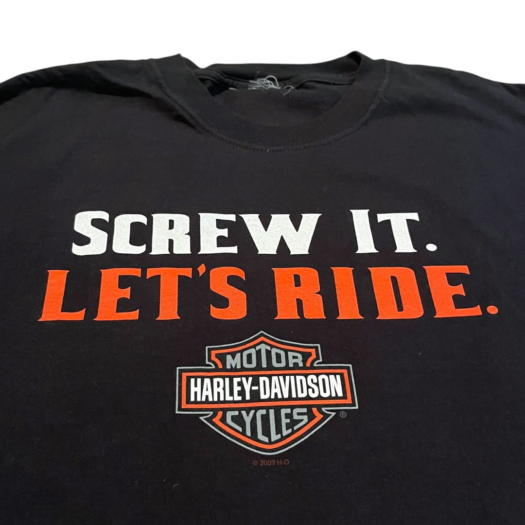 VINTAGE Harley Davidson Screw It Let's Ride T Shirt (XL)