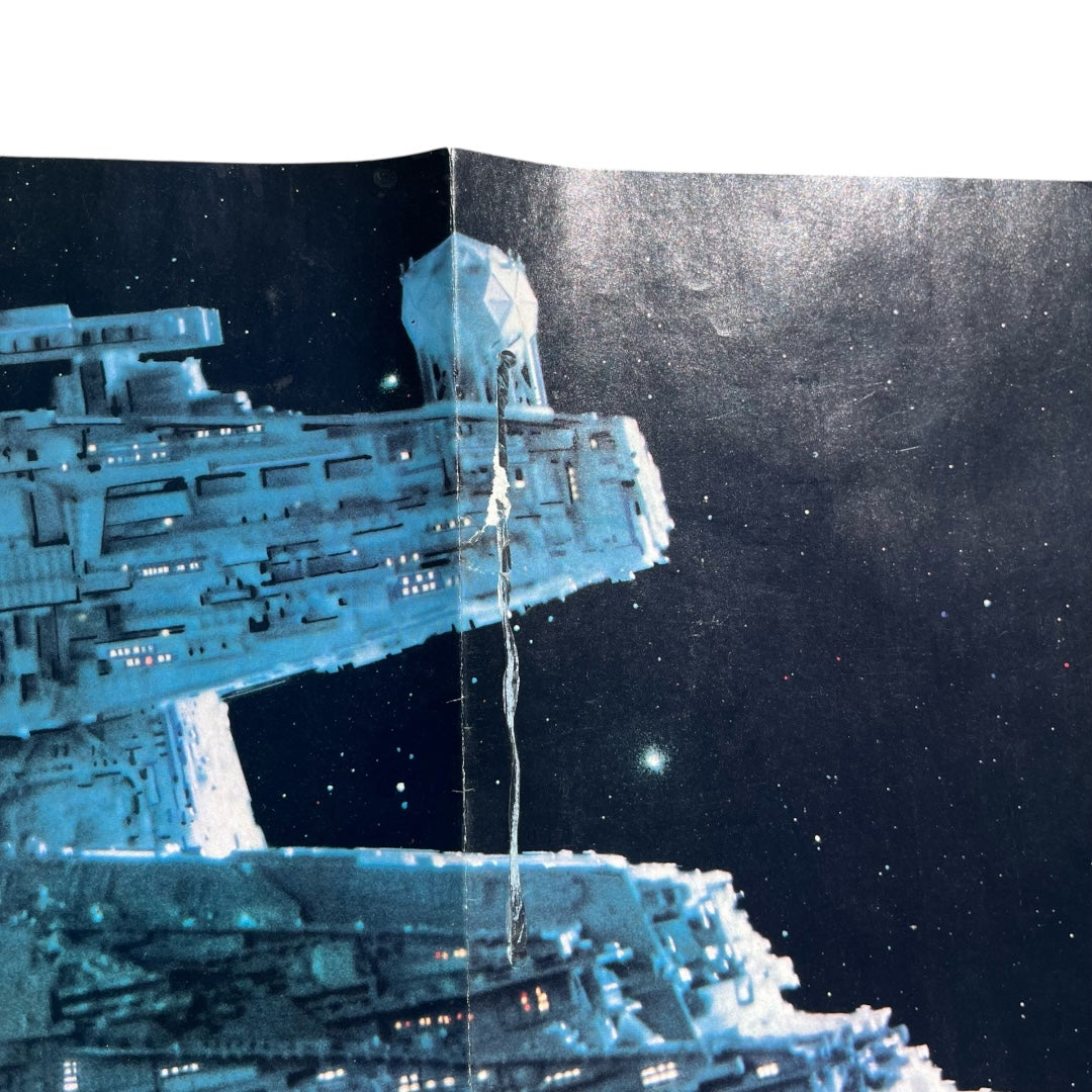 VINTAGE 1980 Star Wars National Geographic Star Destroyer Poster (31x20.5)