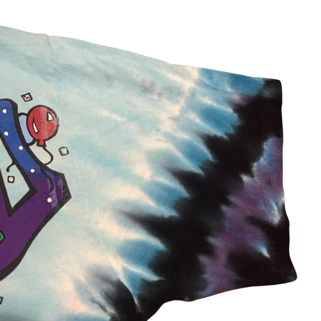 Liquid Blue Grateful Dead Tie Dye T Shirt (Medium)