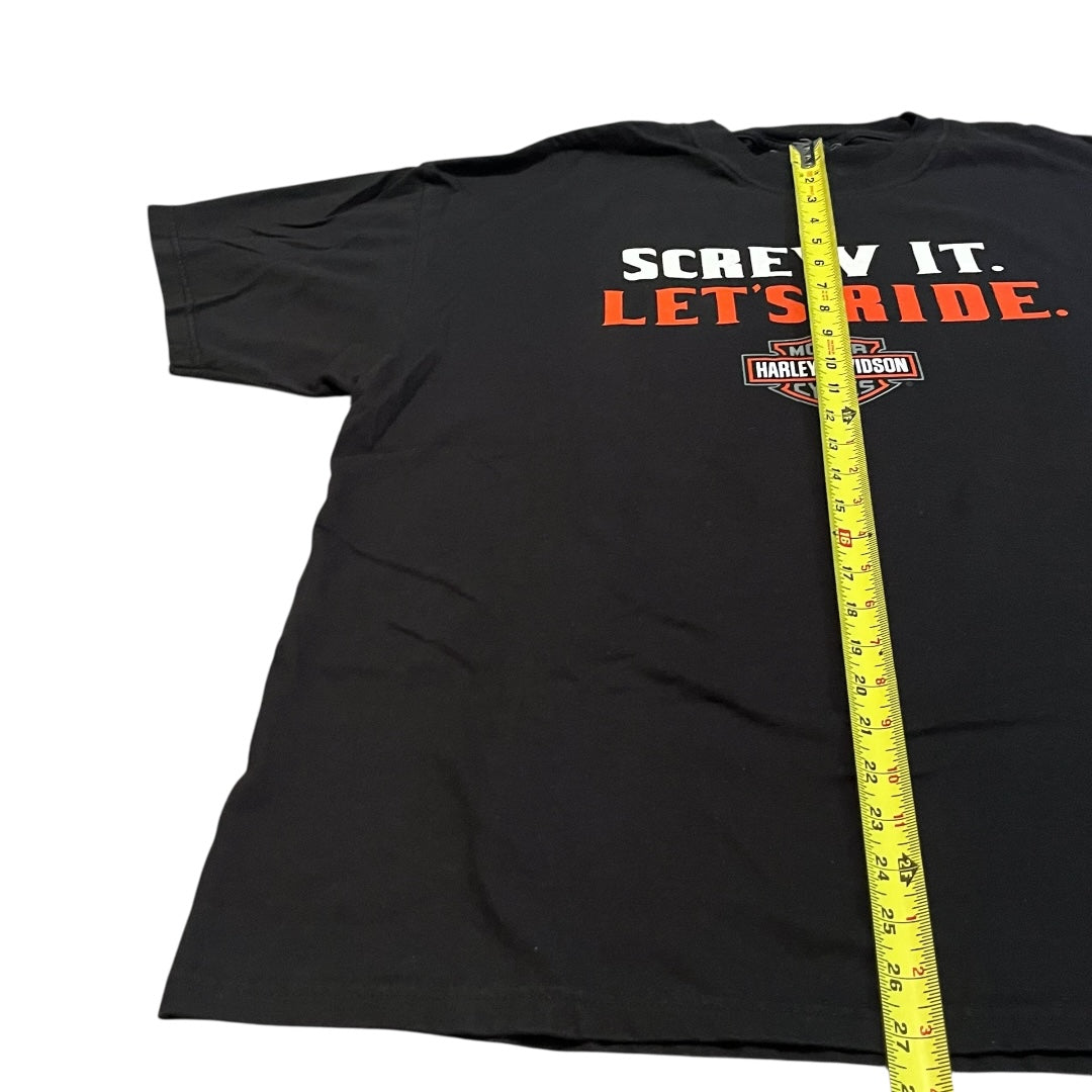 VINTAGE Harley Davidson Screw It Let's Ride T Shirt (XL)