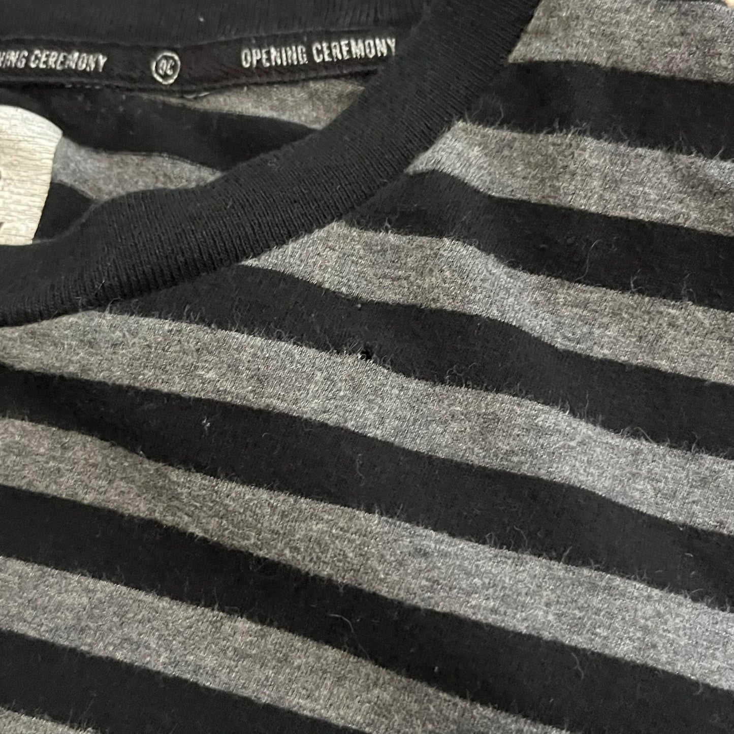 VINTAGE-ish Opening Ceremony Striped Boxy T Shirt (XL)