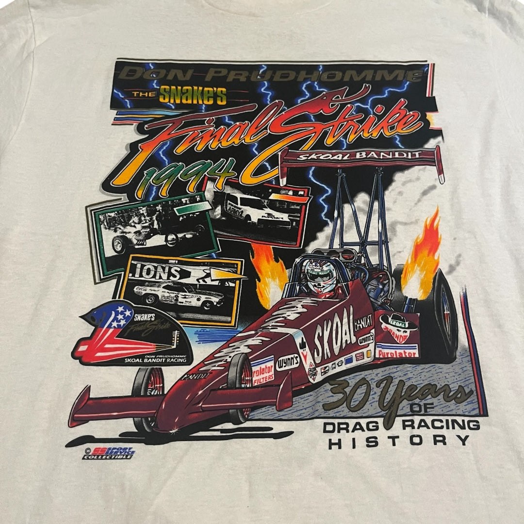 VINTAGE 1994 NHRA Snake's Final Strike T Shirt (Large)