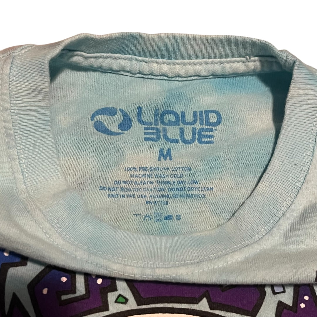 Liquid Blue Grateful Dead Tie Dye T Shirt (Medium)