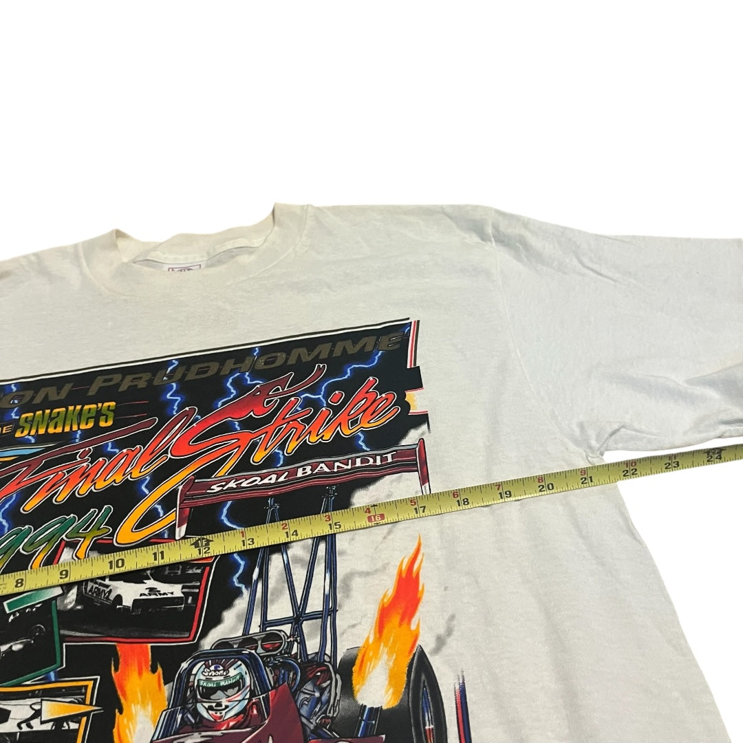 VINTAGE 1994 NHRA Snake's Final Strike T Shirt (Large)