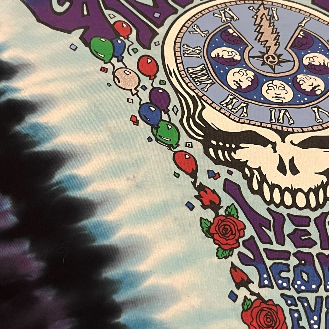 Liquid Blue Grateful Dead Tie Dye T Shirt (Medium)