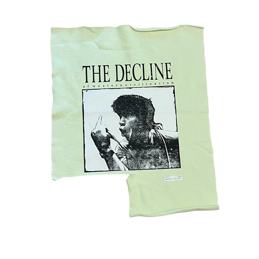 SAMPLE Supreme The Decline of Western Civilization Sample Test Print Fabric Swatch - Mint Green (FW17)