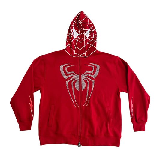 VINTAGE Boom Nation Spider Man Full Zip Hoodie (XL)