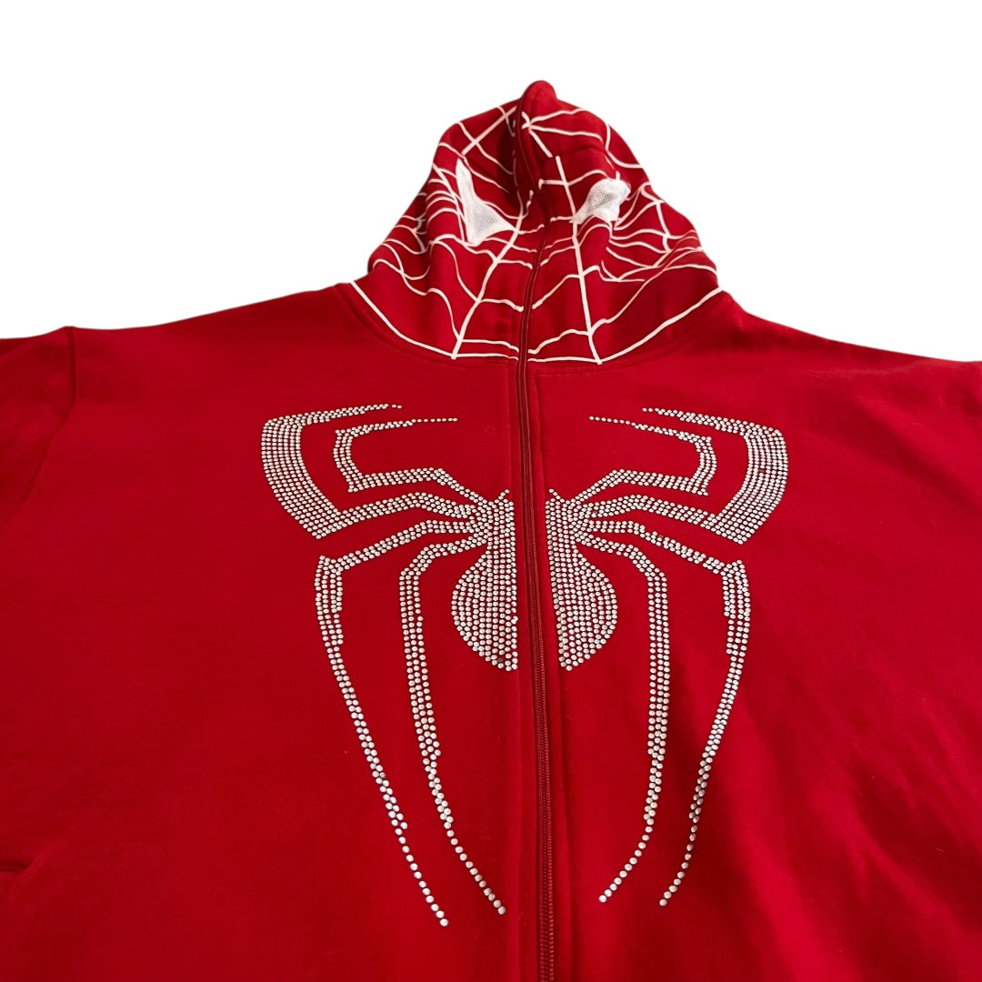 VINTAGE Boom Nation Spider Man Full Zip Hoodie (XL)
