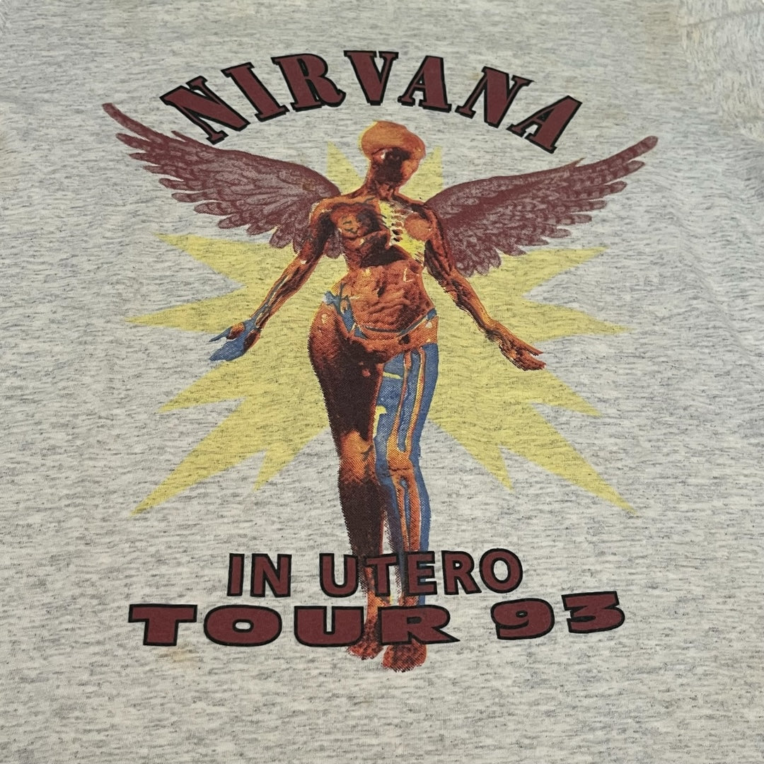 VINTAGE Nirvana In Utero Parking Lot T Shirt (Large)