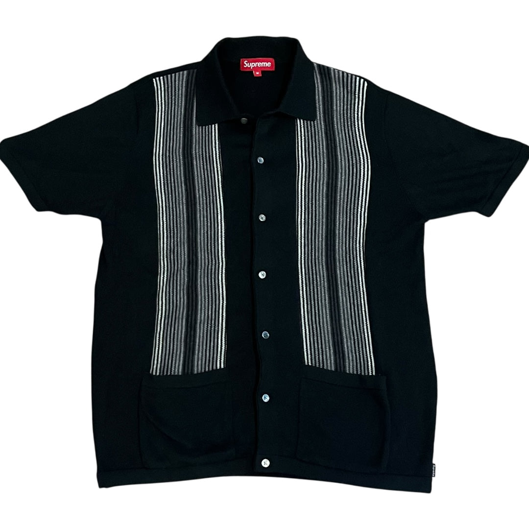 Supreme Polo Short Sleeve Cardigan - Black (Medium)