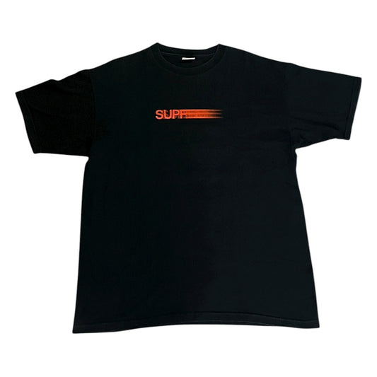 Supreme Motion Logo T Shirt - Black (Large)