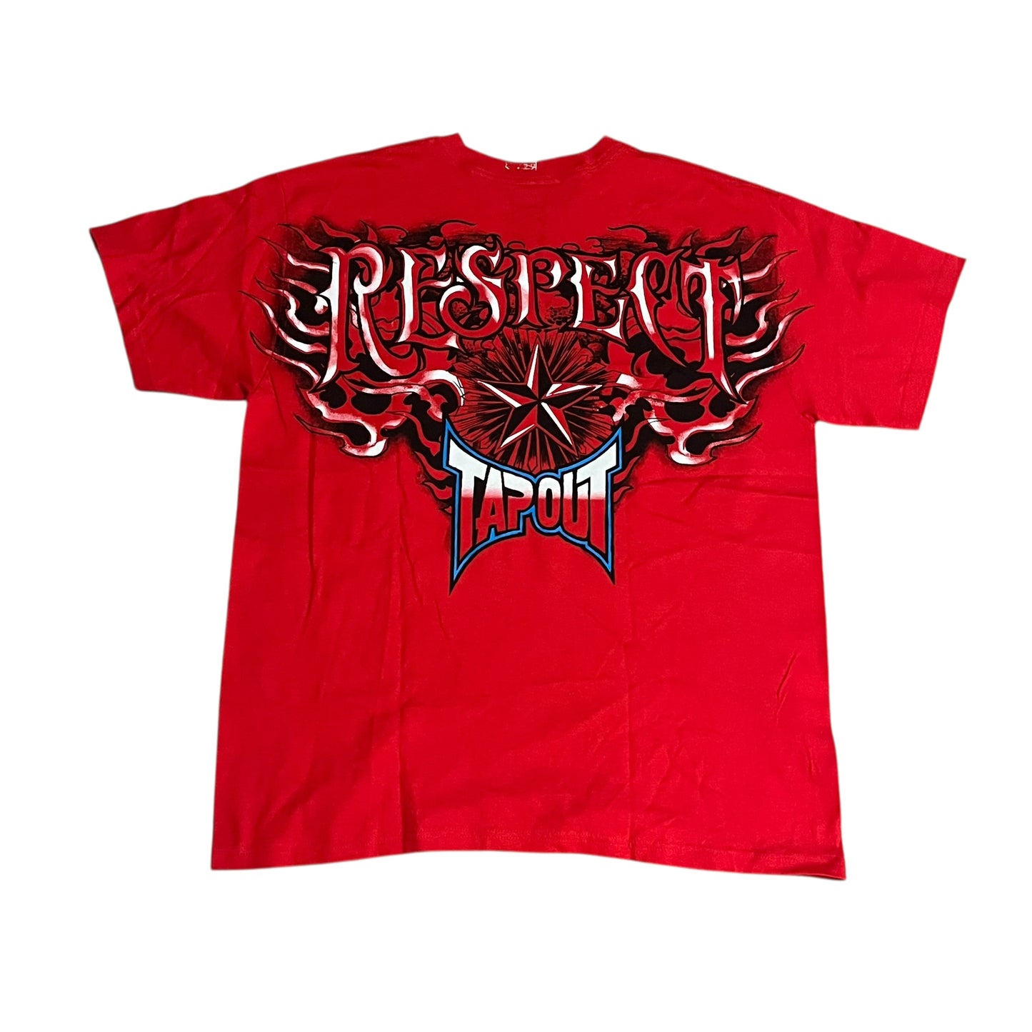 Tapout Flaming Skulls & Cross T Shirt (XL)