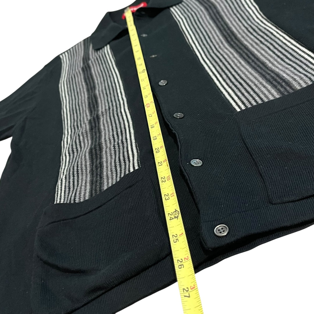 Supreme Polo Short Sleeve Cardigan - Black (Medium)