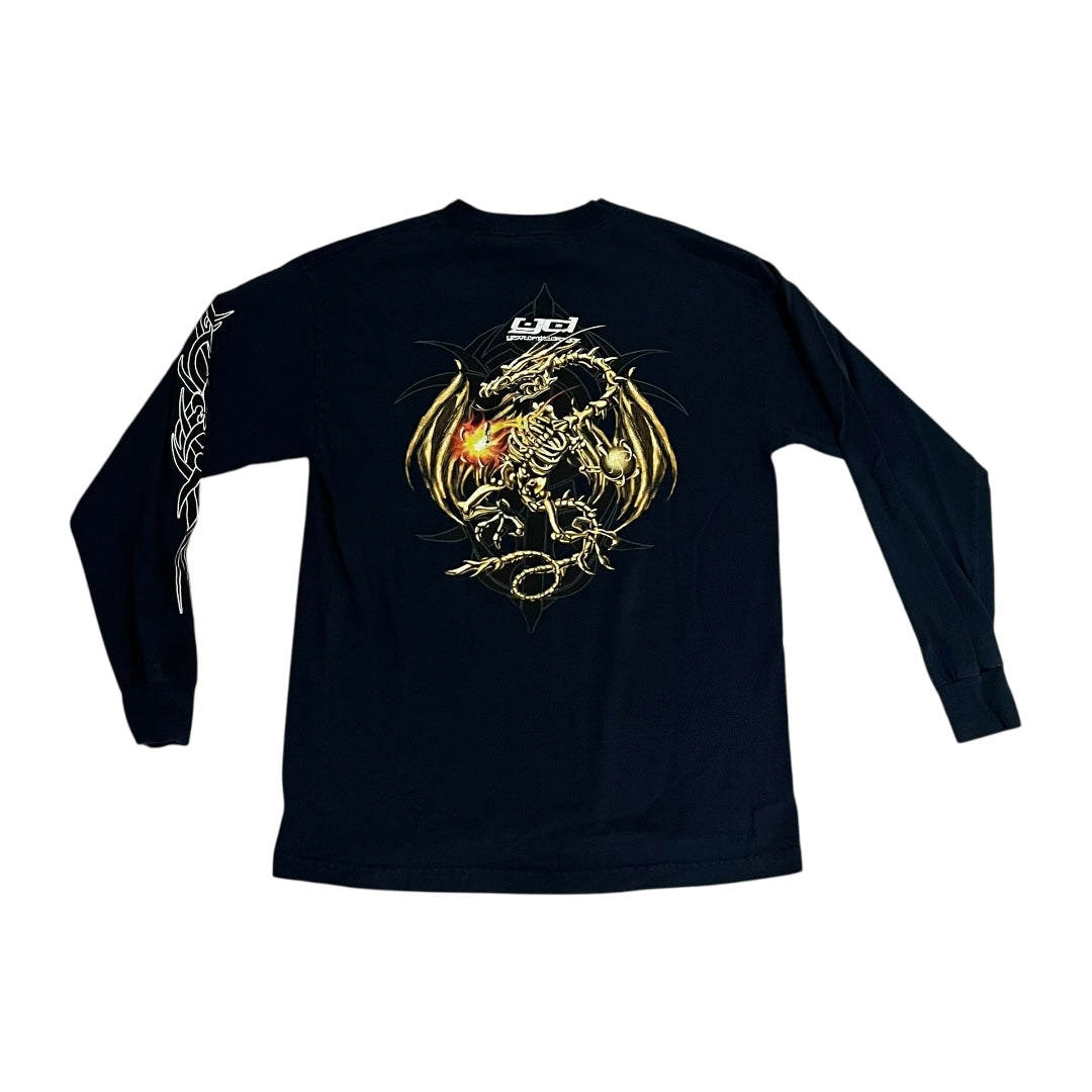 VINTAGE Year of the Dragon Tribal Long Sleeve T Shirt (Medium)