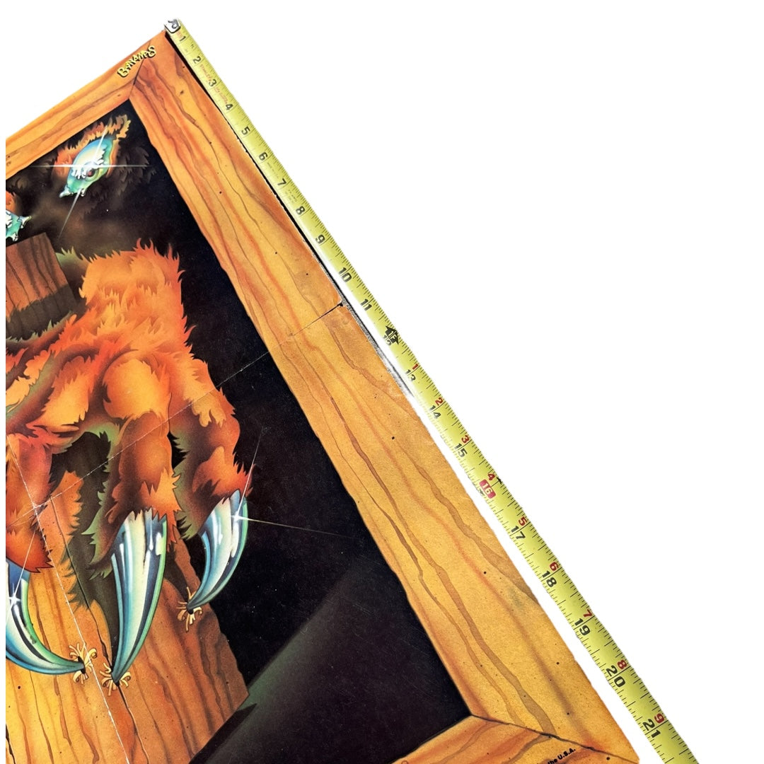 VINTAGE 1979 Bananas Magazine Claw Monster Poster (16x21)