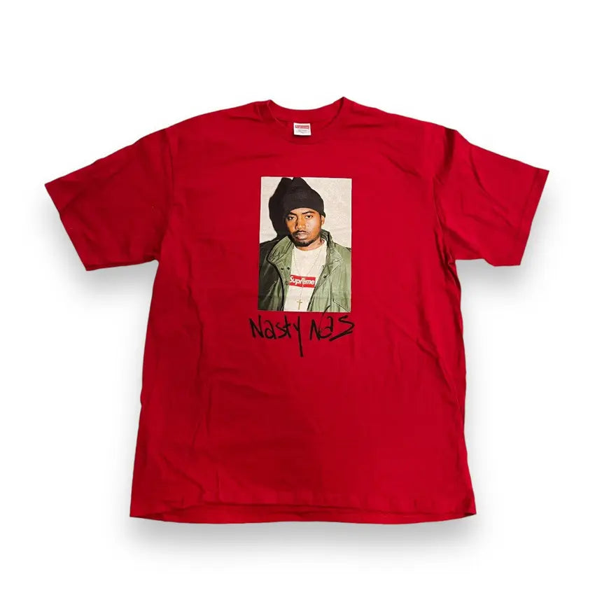 Supreme x Nas Portrait T Shirt - Red