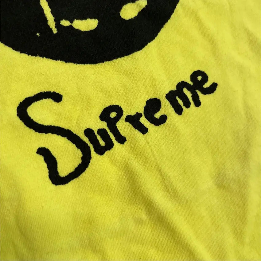 SAMPLE Supreme Shiny Teeth T-Shirt - Yellow (Large)