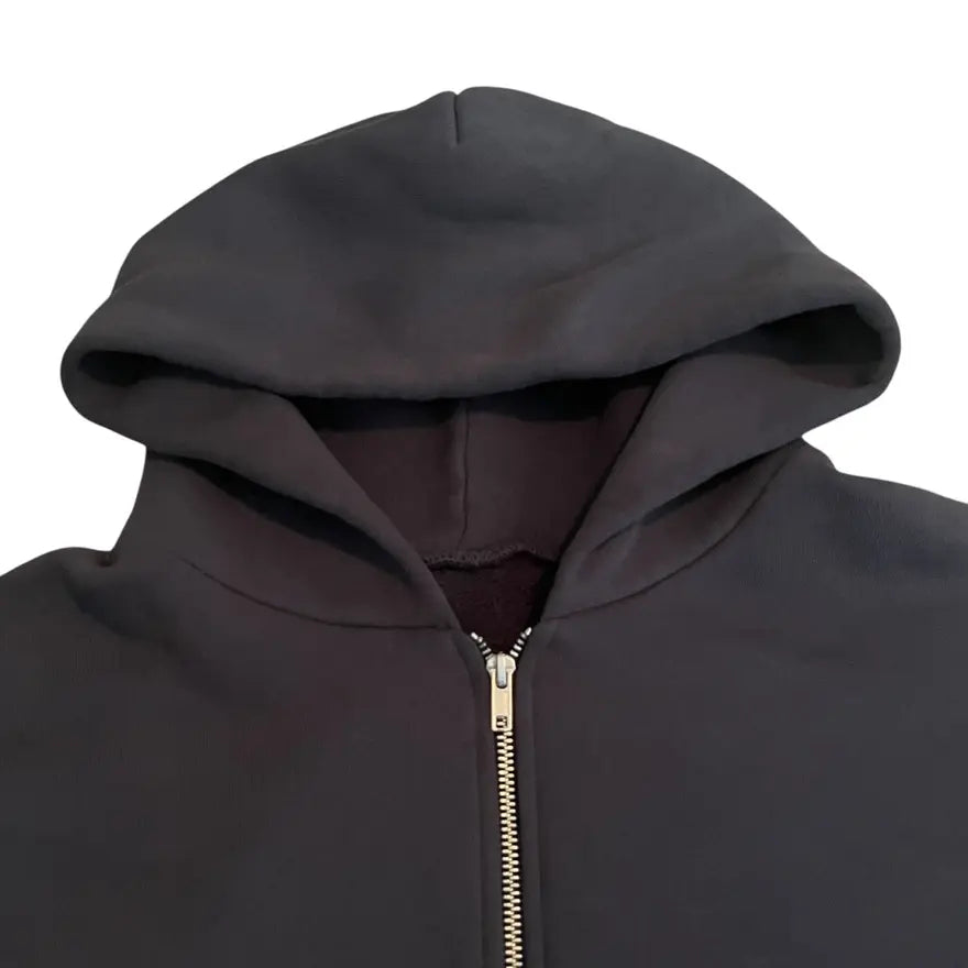 SAMPLE Yeezy Season 6 Side Pocket Zip Up Hoodie - Midnight Navy (Medium)