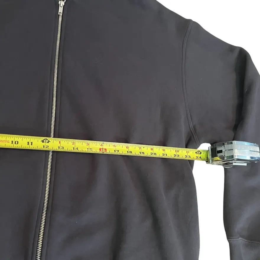 SAMPLE Yeezy Season 6 Side Pocket Zip Up Hoodie - Midnight Navy (Medium)