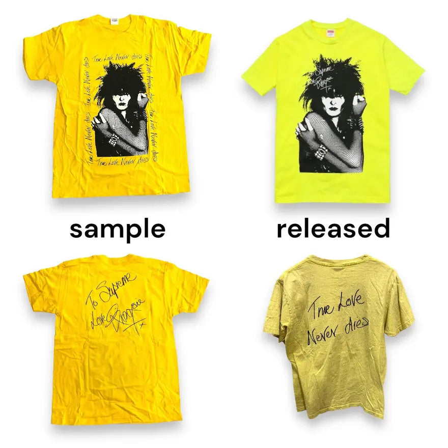 SAMPLE Supreme x Siouxsie Sioux T-Shirt - Yellow (Large)