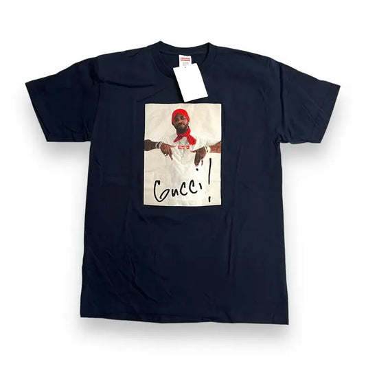 SAMPLE Supreme Gucci Mane Portrait T-Shirt - Navy
