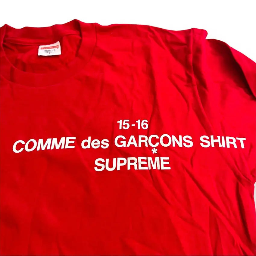 SAMPLE Supreme x CDG SHIRT Long Sleeve T Shirt - Red (Large)