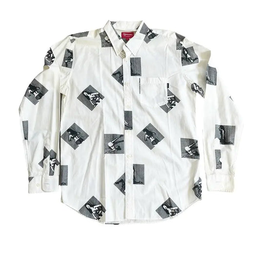 SAMPLE Supreme Smoking Models Button Up Shirt - White (Large)