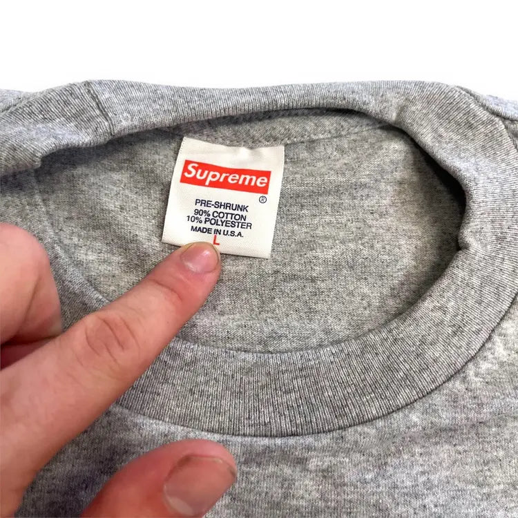 SAMPLE Supreme Star Logo T Shirt - Grey (Large)