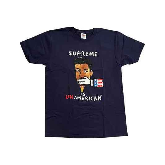 Supreme Unamerican T-Shirt - Navy (Large)