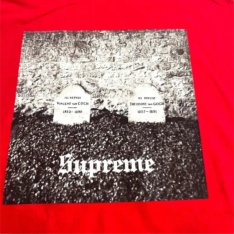 SAMPLE Supreme Van Gogh Graves T-Shirt - Red (Large)