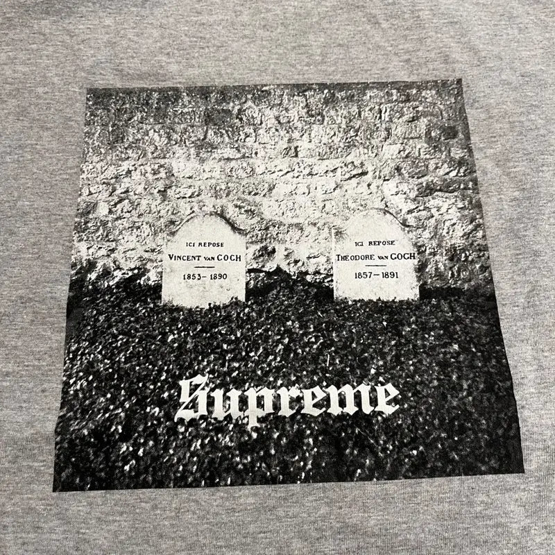 SAMPLE Supreme Van Gogh Graves T-Shirt - Grey (Large)