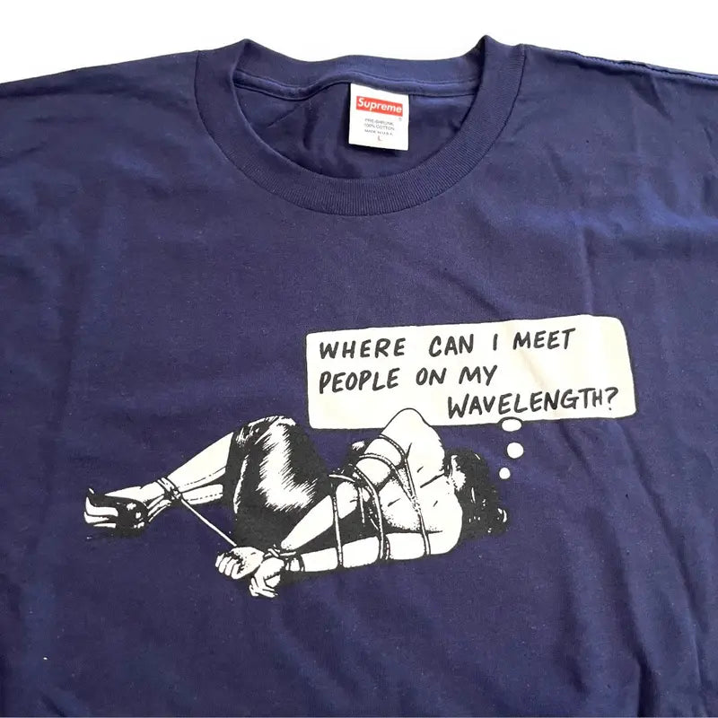 SAMPLE Supreme Wavelength T-Shirt - Navy (Large)