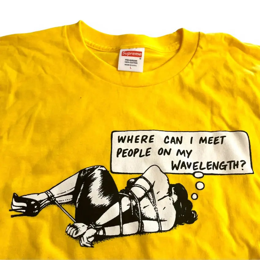 SAMPLE Supreme Wavelength T-Shirt - Yellow (Large)