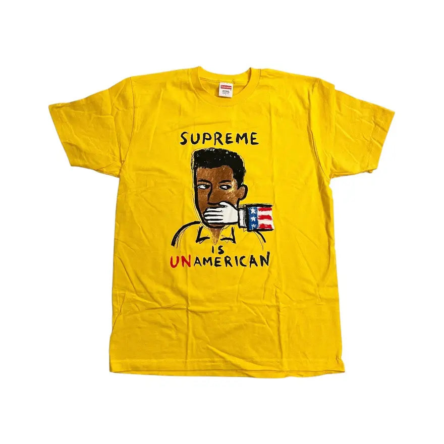 Supreme Unamerican T-Shirt - Yellow (Large)