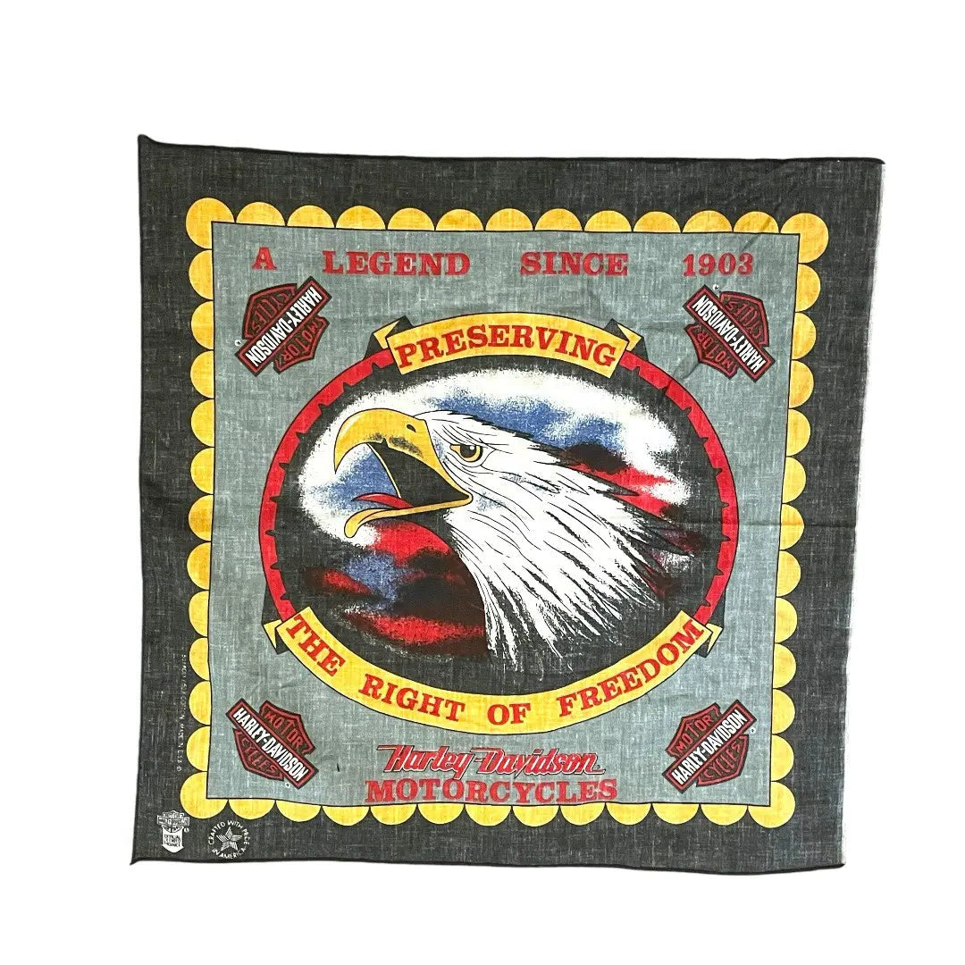Harley Davidson Bandana - 1980s