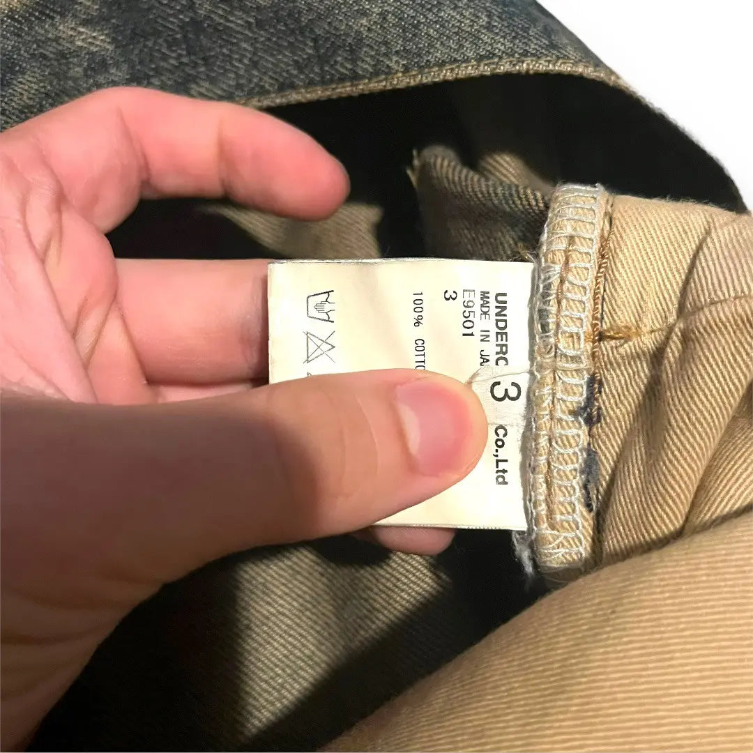 Undercover 68 Grey Yarn Denim Jeans 2010 ZoZoTown - Size 3