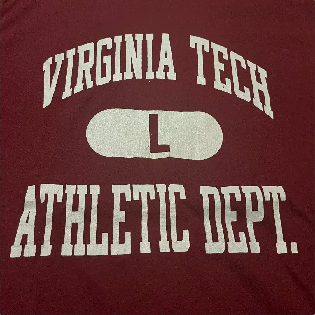 VINTAGE Virginia Tech Champion Double-Layer Reversible Shirt - 1980s (Large)