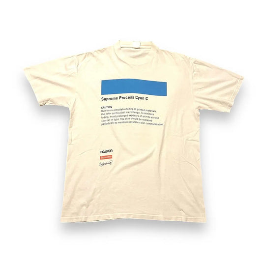 Supreme x Ryan McGinness Cyan C Pantone T-Shirt (Large)